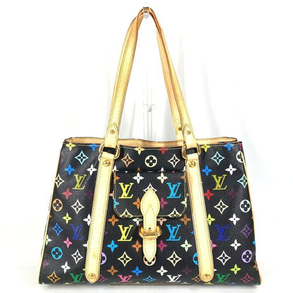Louis Vuitton Shoulder Bag Aurelia MM Monogram Multicolor Canvas Black