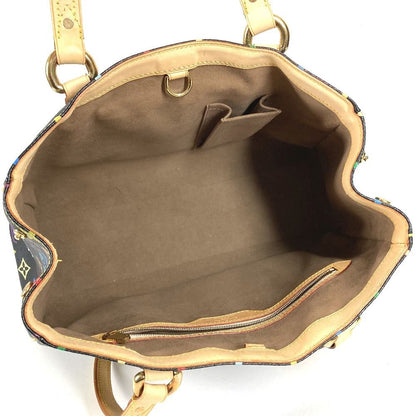 Louis Vuitton Shoulder Bag Aurelia MM Monogram Multicolor Canvas Black — view 3