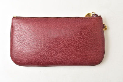 Cartier Coin Case Card Pouch Vintage Must with Bordeaux Chain — view 6