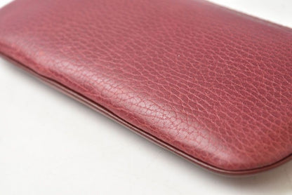 Cartier Coin Case Card Pouch Vintage Must with Bordeaux Chain — view 7