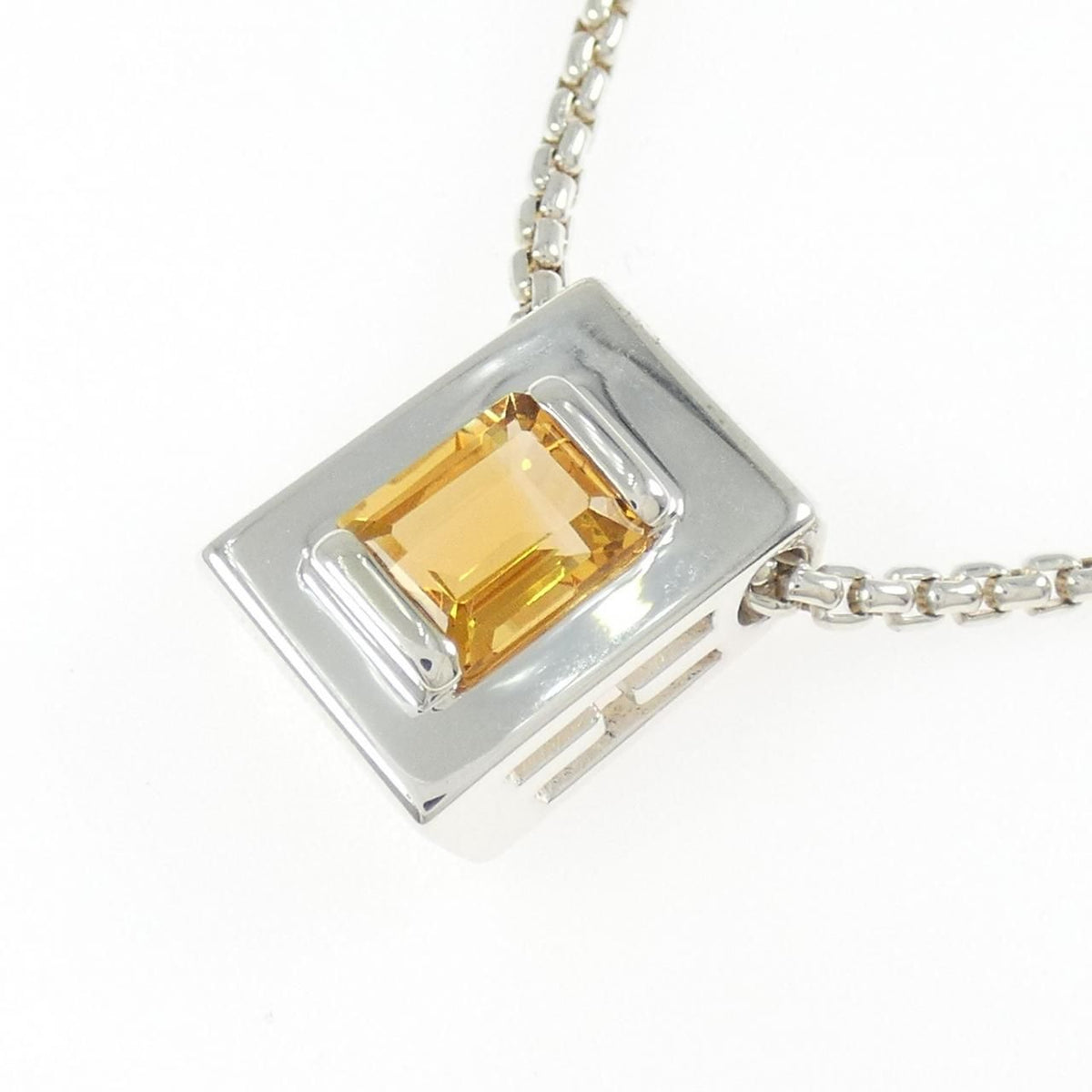 Hermes Citrine Necklace Beige — view 3