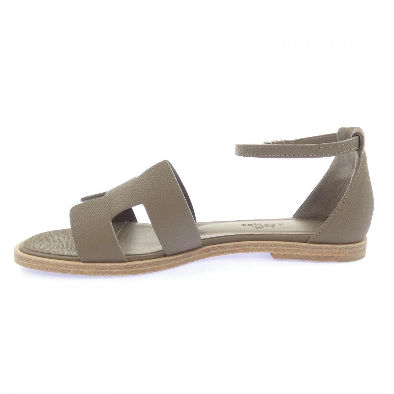 Hermes Santorini Sandals Khaki — view 2