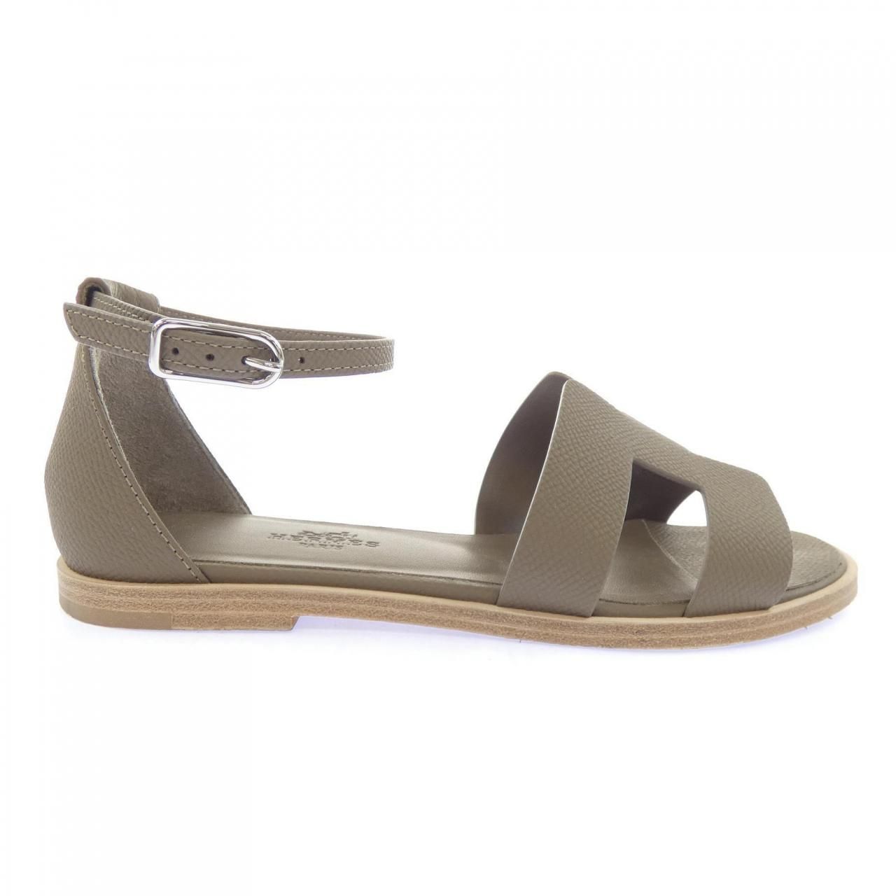 Hermes Santorini Sandals Khaki