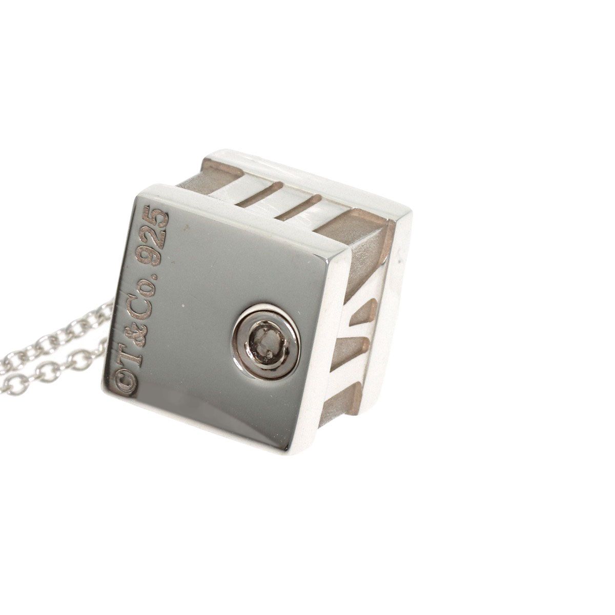 Tiffany & Co Atlas Cube Necklace — view 5