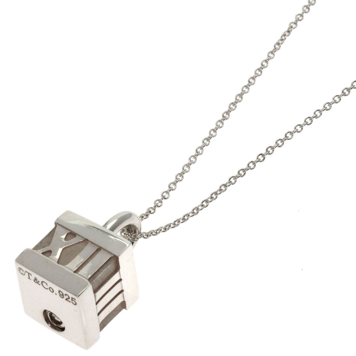 Tiffany & Co Atlas Cube Necklace