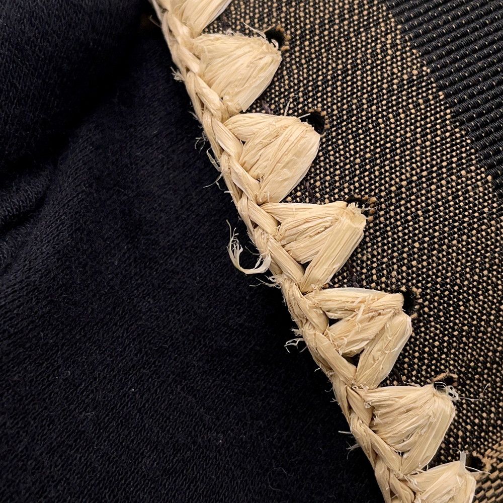 Fendi Handbag Mamma Bucket Raffia Canvas Bag Shoulder 2-Way — view 8