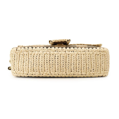 Fendi Handbag Mamma Bucket Raffia Canvas Bag Shoulder 2-Way — view 3