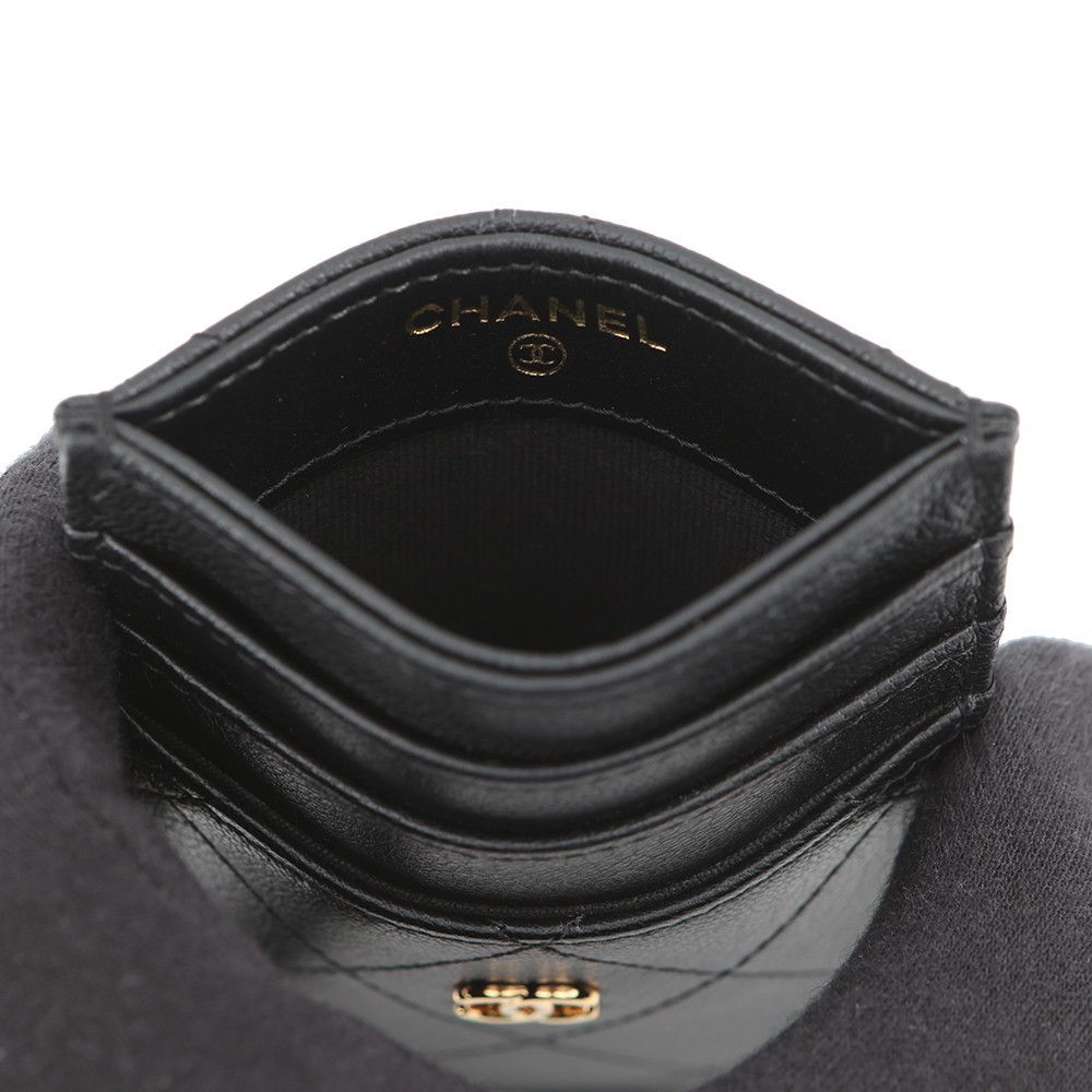 Chanel Card Case Quilted CC Logo — view 4