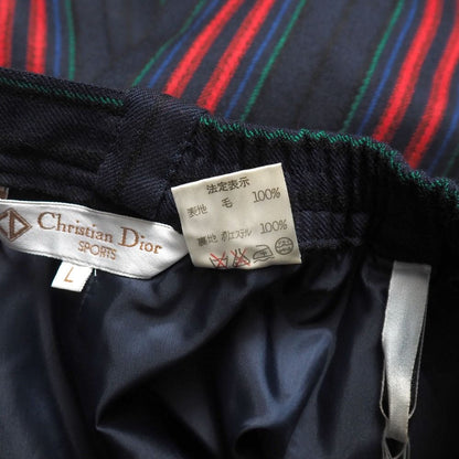 Dior Vintage Shorts L Striped Culottes Dead Stock — view 7
