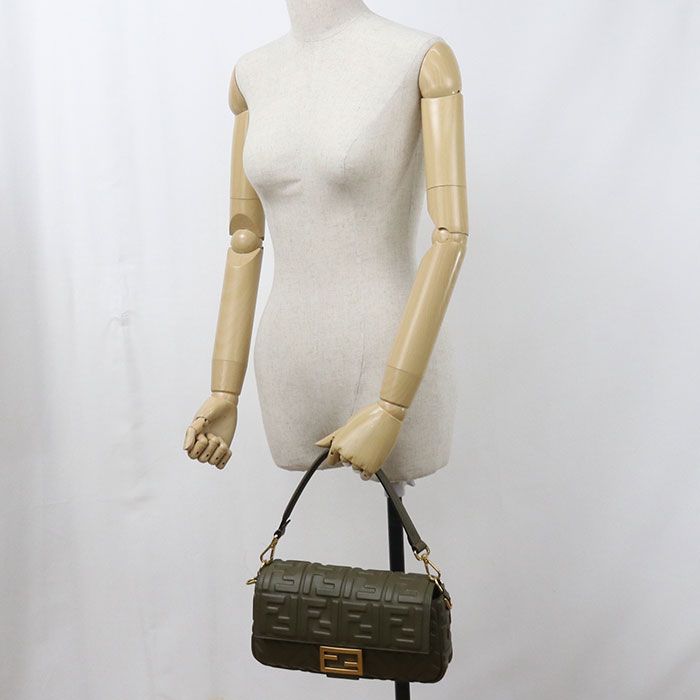 Fendi 2-Way Baguette Handbag Calfskin — view 8