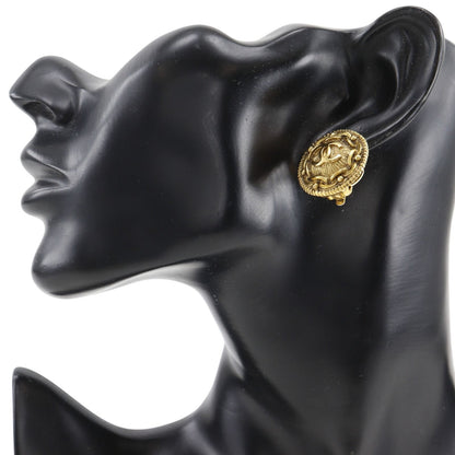 Chanel 97P CC Logo Vintage Gold Plated Earrings — view 2