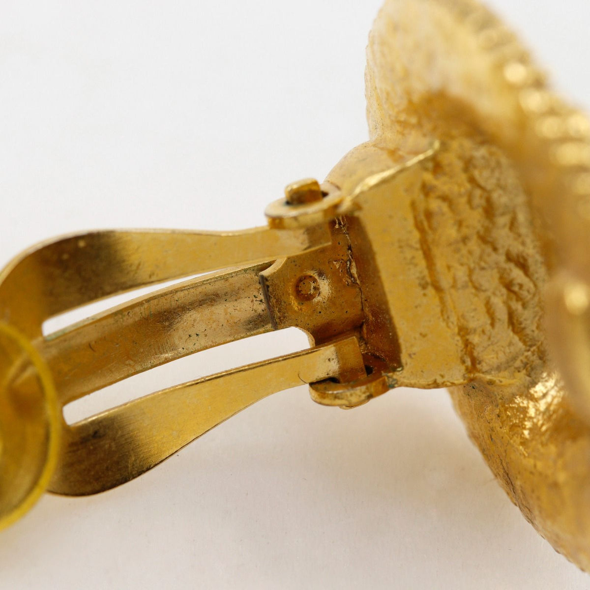 Chanel 97P CC Logo Vintage Gold Plated Earrings — view 6
