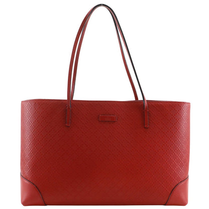 Gucci Diamante Leather Red Tote Bag