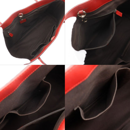 Gucci Diamante Leather Red Tote Bag — view 6