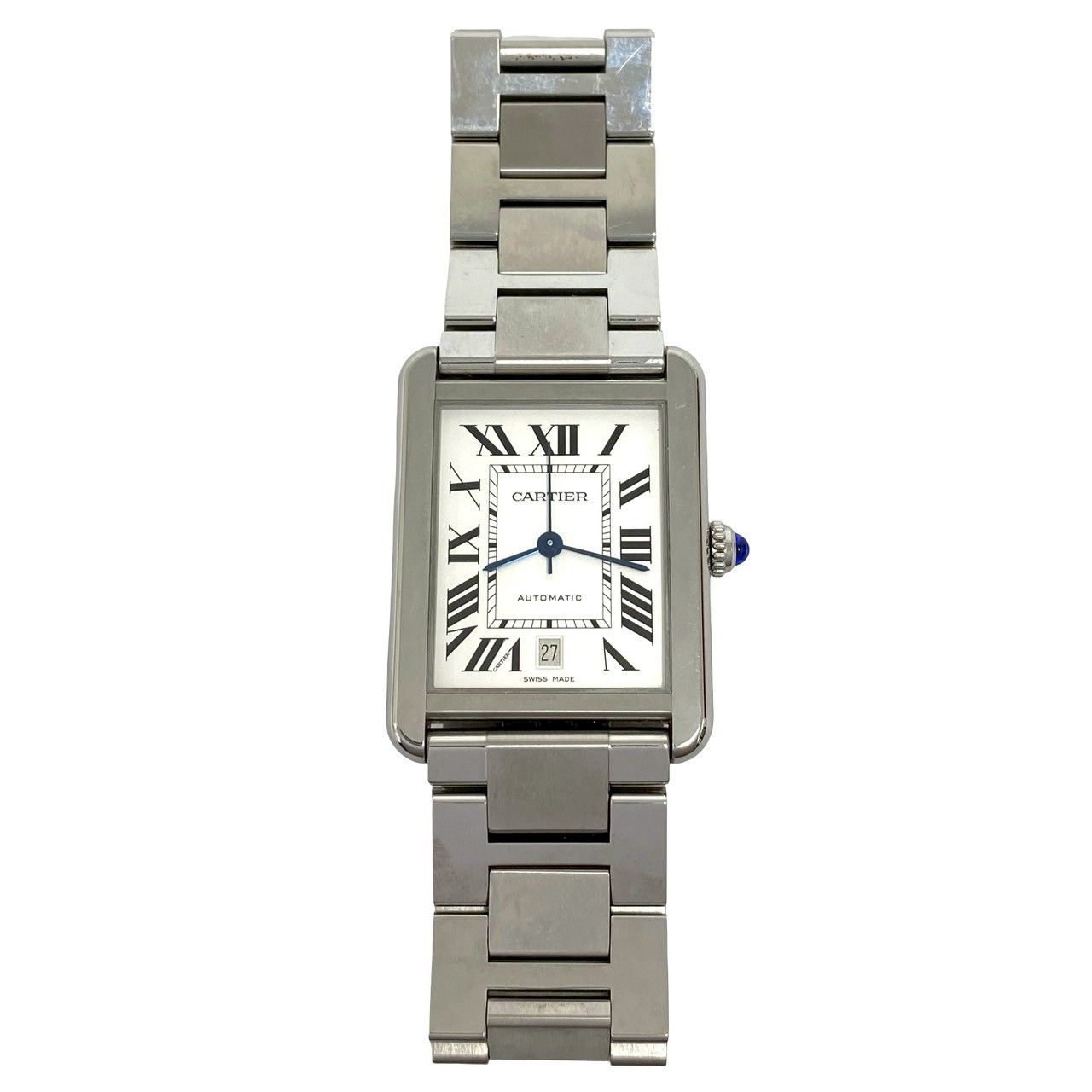 Cartier Tank Solo XL Stainless Steel Quartz Watch Silver — view 4