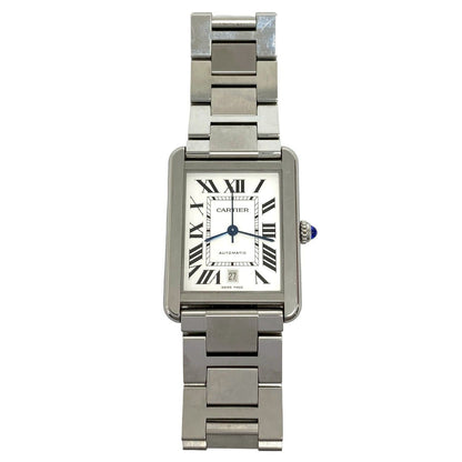 Cartier Tank Solo XL Stainless Steel Quartz Watch Silver — view 4