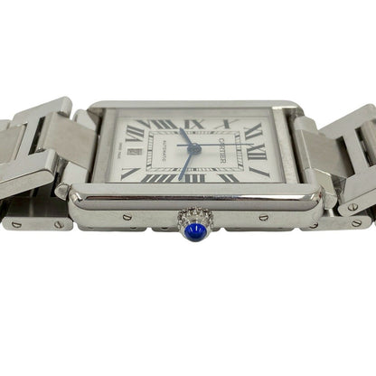 Cartier Tank Solo XL Stainless Steel Quartz Watch Silver — view 6