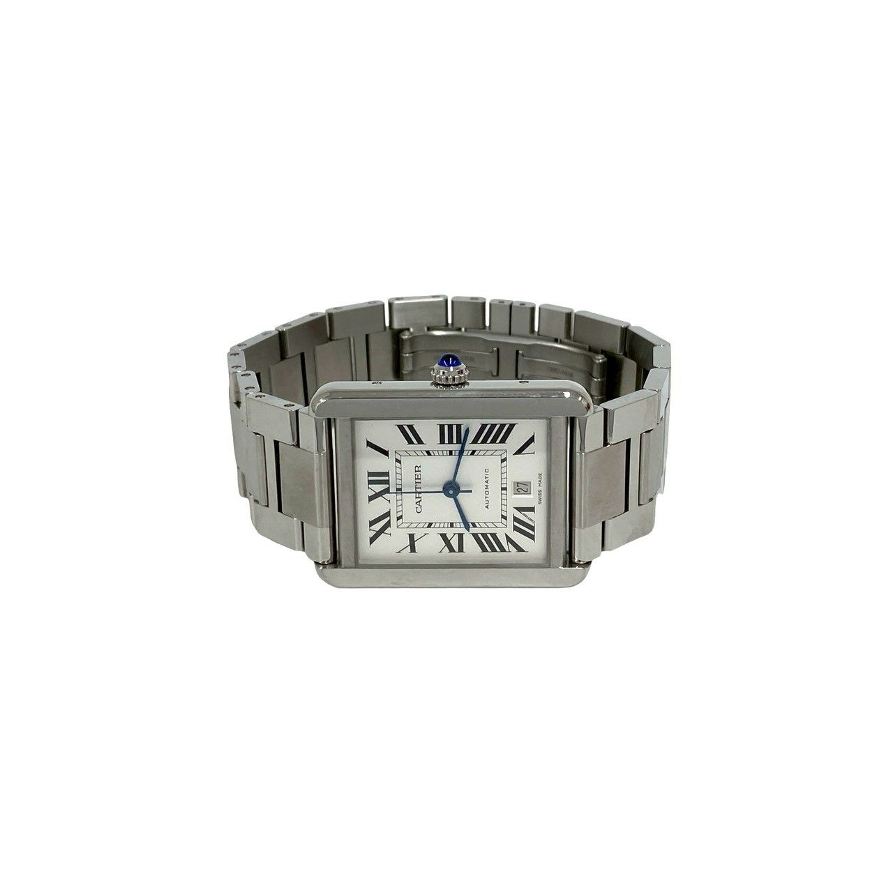 Cartier Tank Solo XL Stainless Steel Quartz Watch Silver — view 7