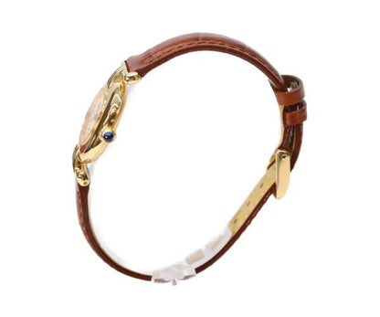 Cartier Must Colise Vermeil SM Ivory Roman Dial Quartz Leather — view 2