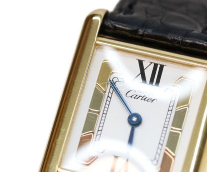Cartier Trinity Dial Must Tank SM Vermeil Leather Quartz — view 5