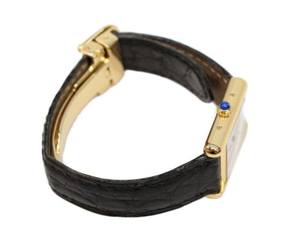 Cartier Trinity Dial Must Tank SM Vermeil Leather Quartz — view 4