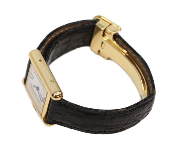 Cartier Trinity Dial Must Tank SM Vermeil Leather Quartz — view 3