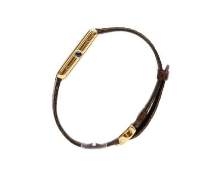Cartier Must Tank Vermeil LM Trinity Dial Hand Wound Leather — view 3