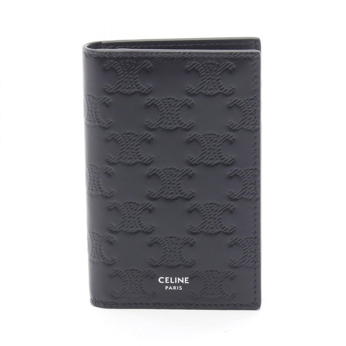 Celine Card Case Vertical Holder Triomphe Leather