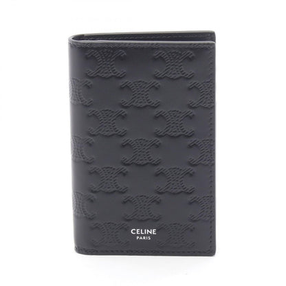 Celine Card Case Vertical Holder Triomphe Leather