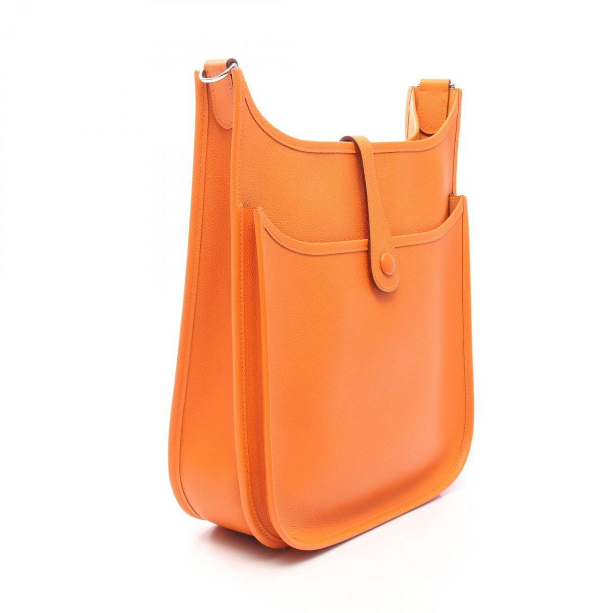 Hermes Shoulder Bag Evelyne 2 PM Orange Leather — view 2