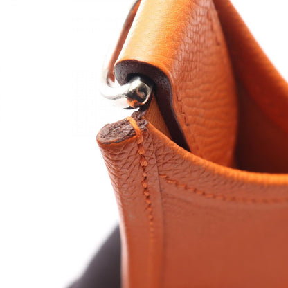 Hermes Shoulder Bag Evelyne 2 PM Orange Leather — view 7