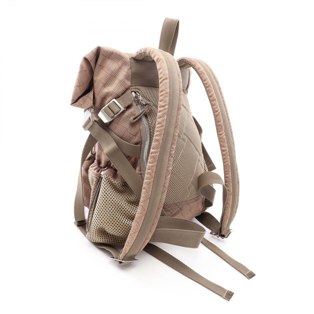 Bottega Veneta Backpack Trekking Intrecciato Beige Nylon — view 2