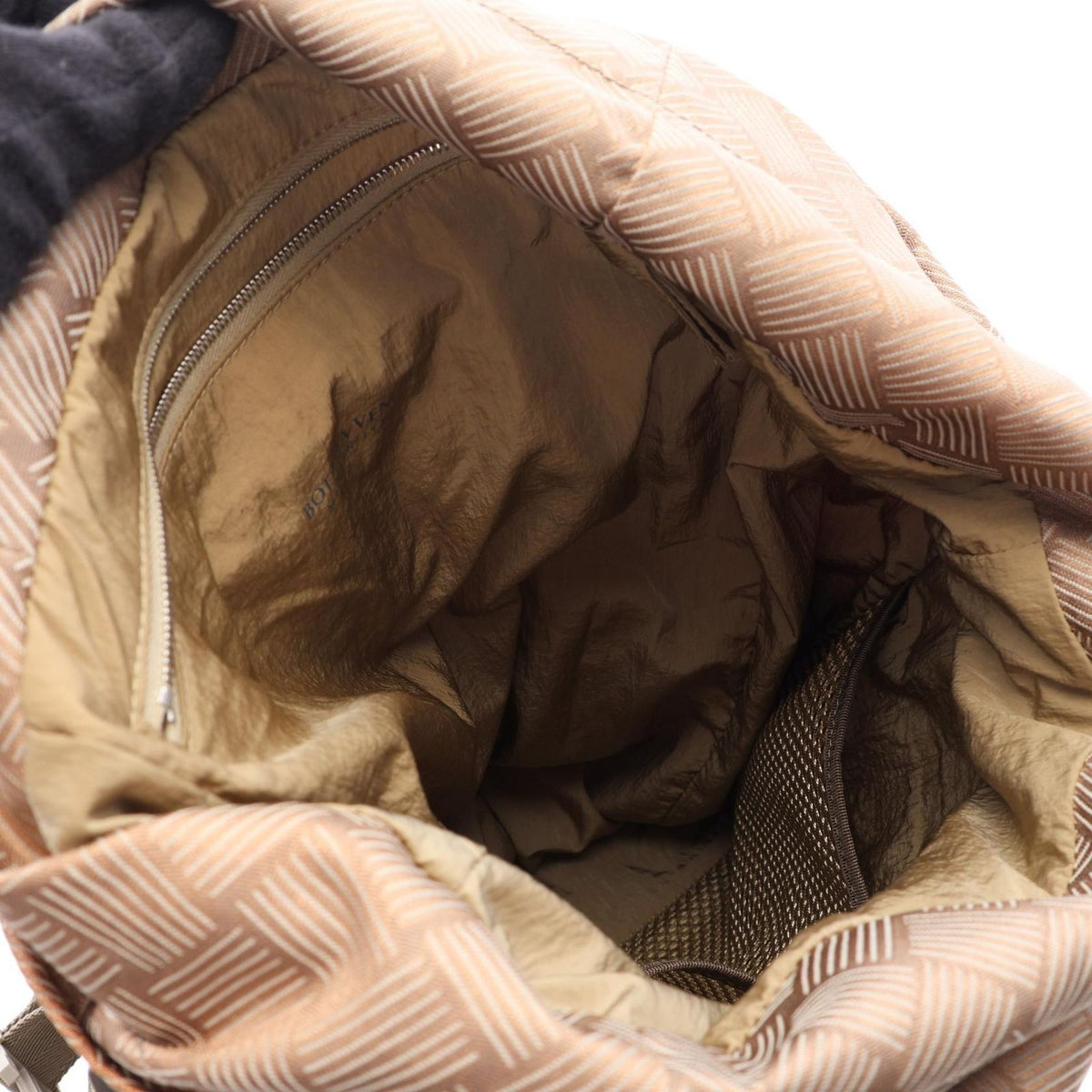 Bottega Veneta Backpack Trekking Intrecciato Beige Nylon — view 3