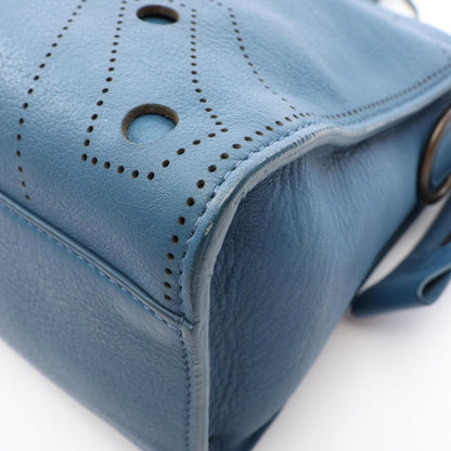 Balenciaga Handbag Blackout City S Black Out S 2-Way Blue Leather — view 5