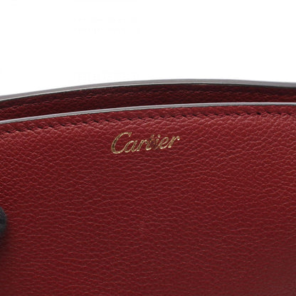 Cartier Clutch C de Cartier Bordeaux Leather Pouch — view 4