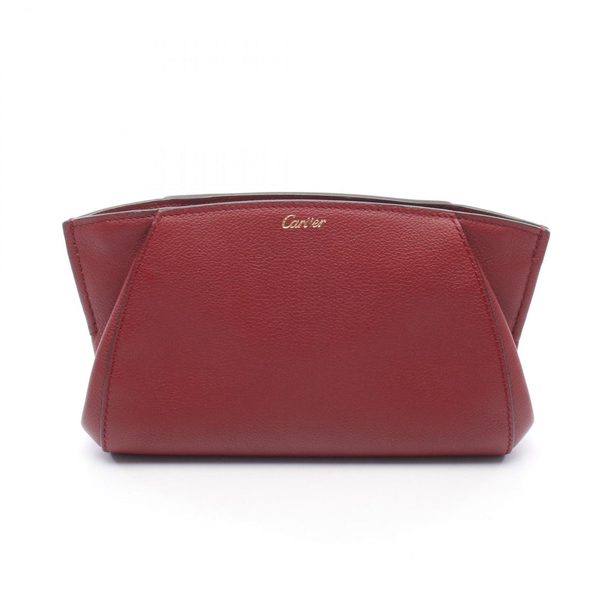 Cartier Clutch C de Cartier Bordeaux Leather Pouch