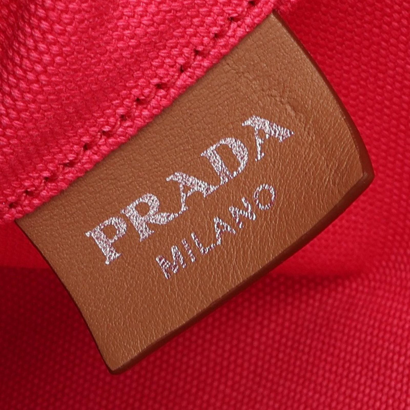 Prada Tote Bag Canapa 2-Way Pink Canvas — view 4