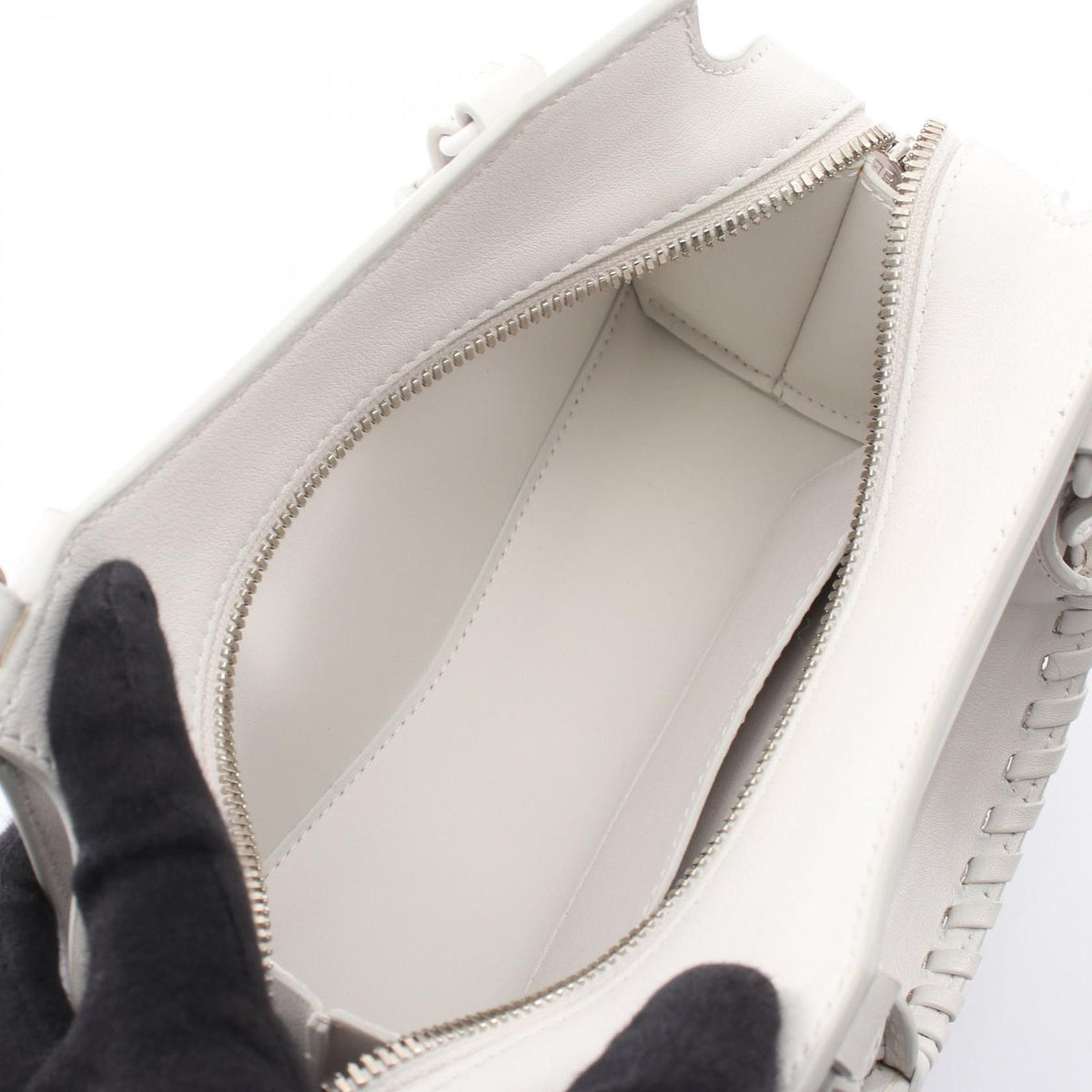 Balenciaga Handbag Neo Class City Mini 2-Way White Leather Neo Classic — view 3