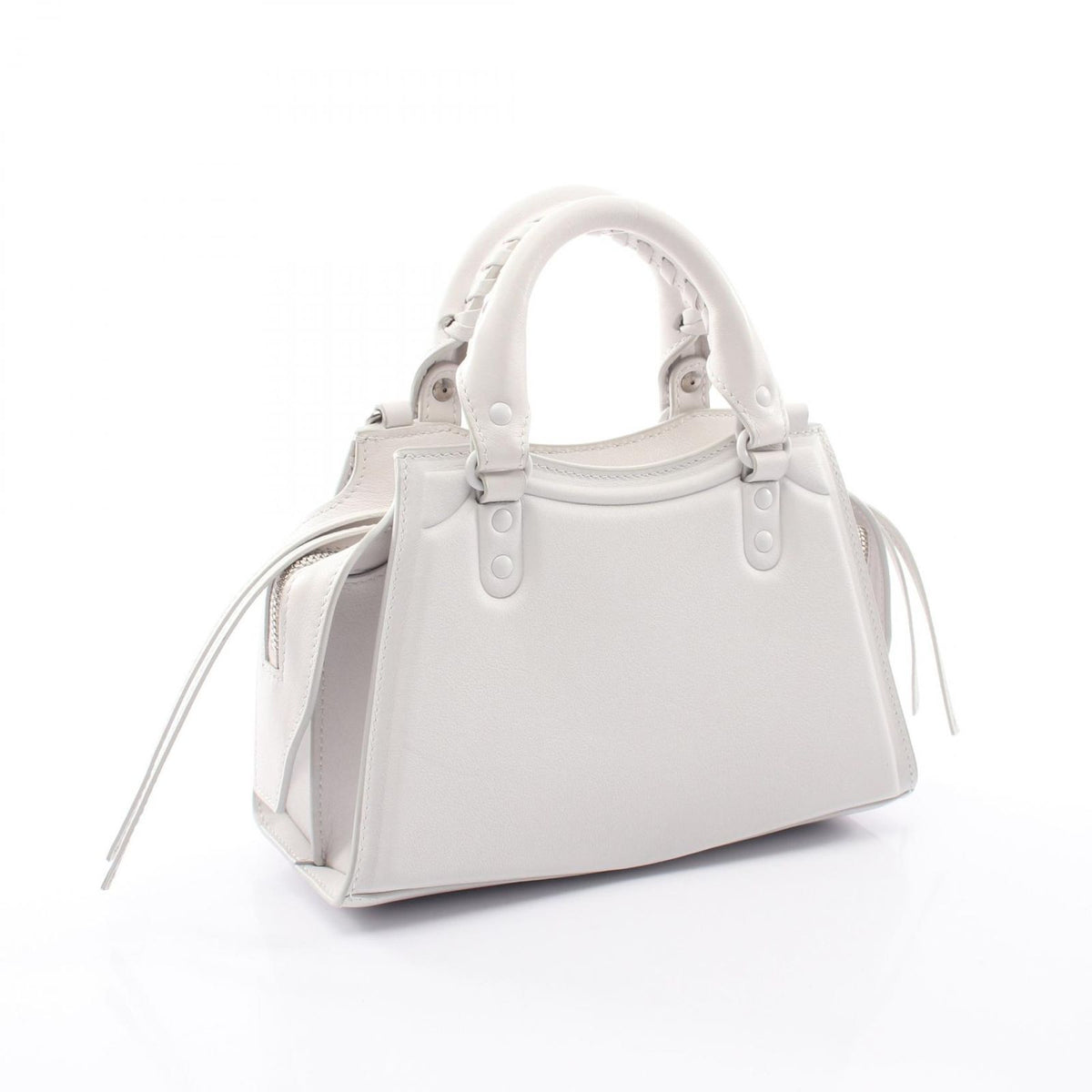 Balenciaga Handbag Neo Class City Mini 2-Way White Leather Neo Classic — view 2