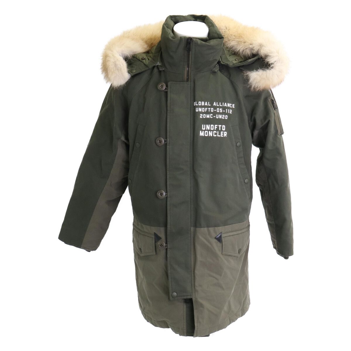 Moncler Genius Undefeated Fendorf Back Logo Hooded Down Hoodie