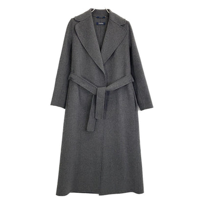 Max Mara S Gray Poldo Pure Vagin Wool Double Face Coat 40