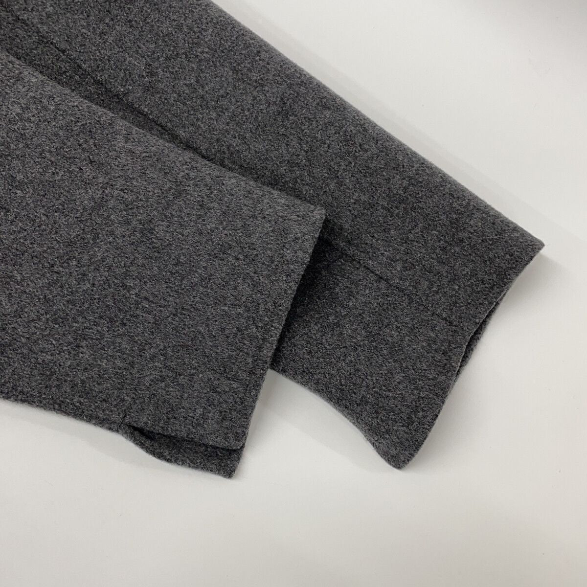 Max Mara S Gray Poldo Pure Vagin Wool Double Face Coat 40 — view 7