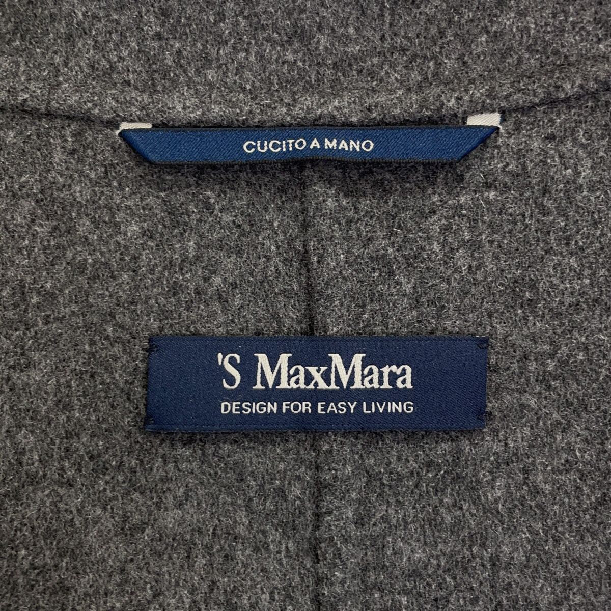 Max Mara S Gray Poldo Pure Vagin Wool Double Face Coat 40 — view 4