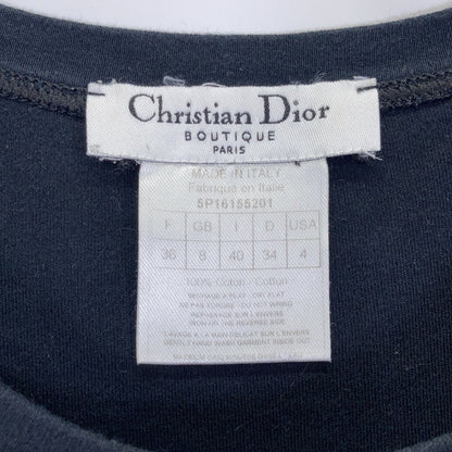 Dior Black Floral Logo Woman Shirt — view 3