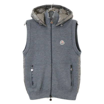 Moncler Maglione Tricot Gilet Knit Contrast Down Vest