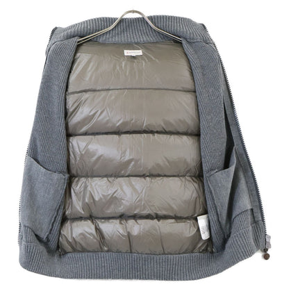 Moncler Maglione Tricot Gilet Knit Contrast Down Vest — view 3