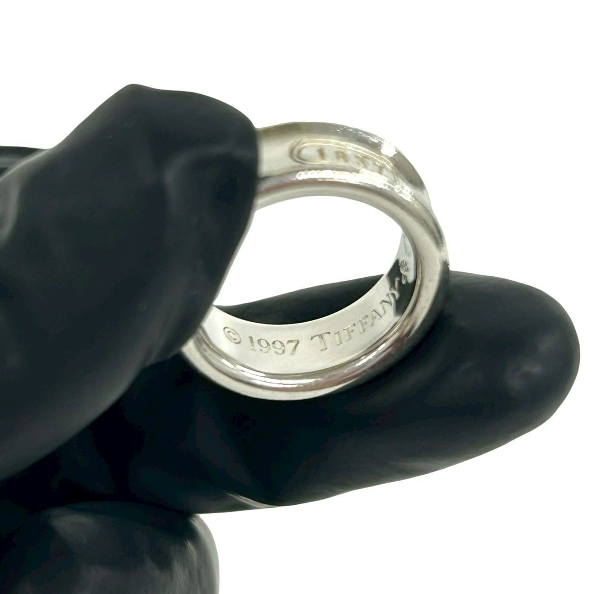 Tiffany & Co Vintage Narrow Ring 925 Sterling Silver — view 3