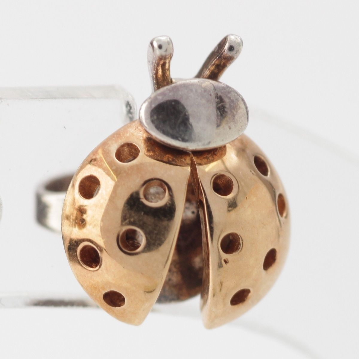 Tiffany & Co Ladybug 18K Pink Gold Earrings Silver — view 4