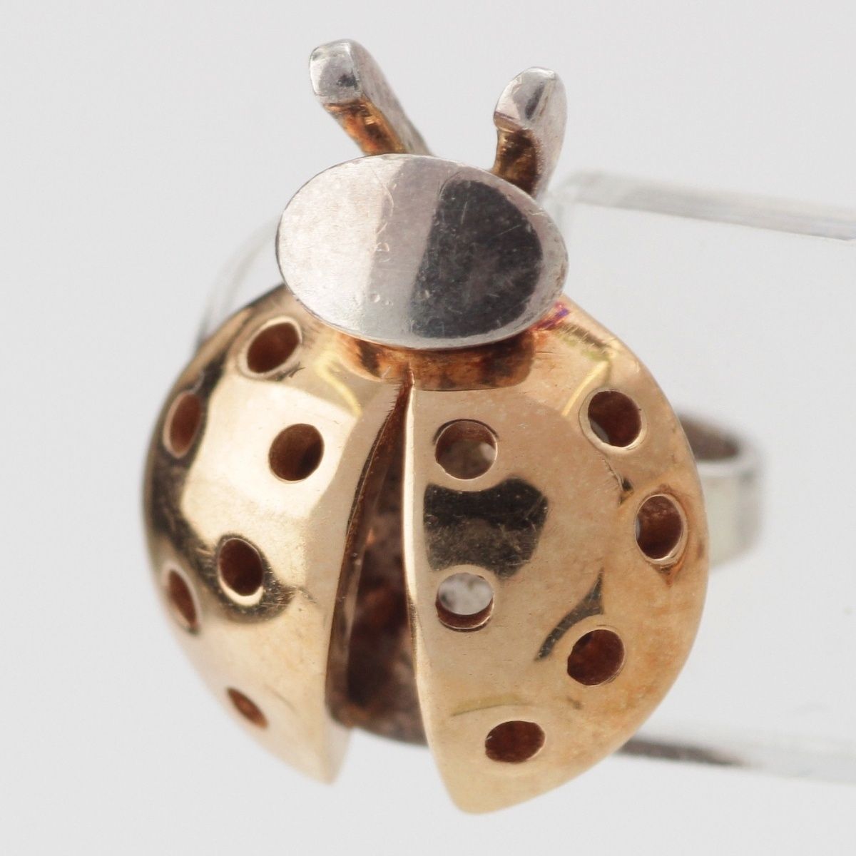 Tiffany & Co Ladybug 18K Pink Gold Earrings Silver — view 3