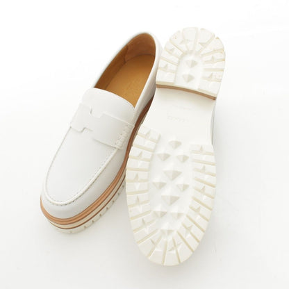 Hermes Leather Moccasins Ivy Loafers Shoes Sold White — view 5